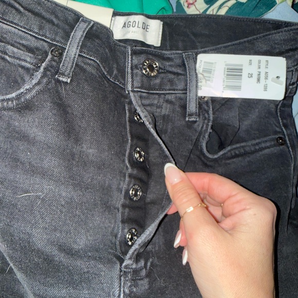 Agolde NWT $198 Riley High Rise Crop - Picture 5 of 9